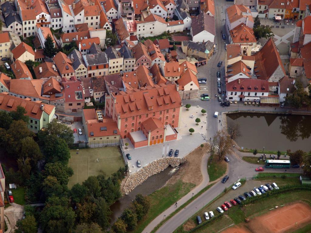 Letecký snímek ubytování Hotel Budweis