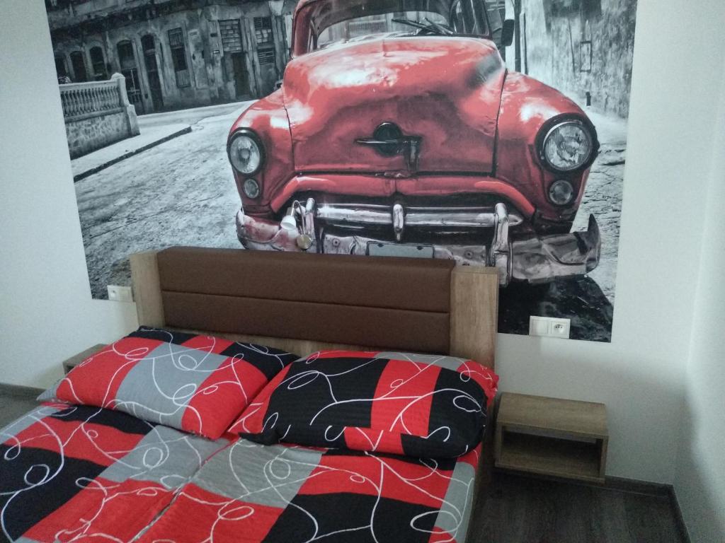 A bed or beds in a room at Villa Cuba