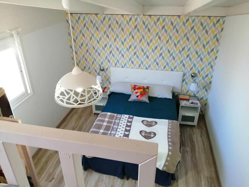 Postel nebo postele na pokoji v ubytování casapueblo