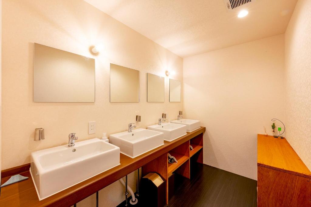 Koupelna v ubytování plat hostel keikyu asakusa karin