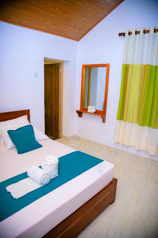 Postel nebo postele na pokoji v ubytování Kandy Spice Villa