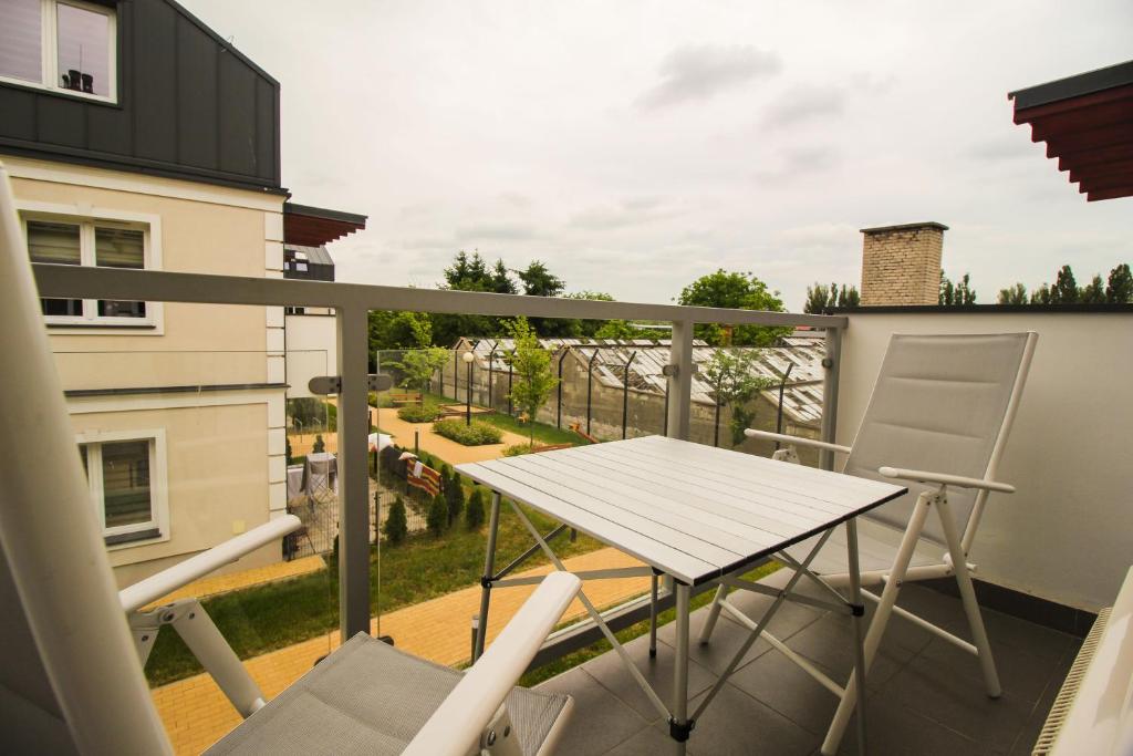 Balkon lub taras w obiekcie Apartament Lublin Stare Miasto "Wild Cat"