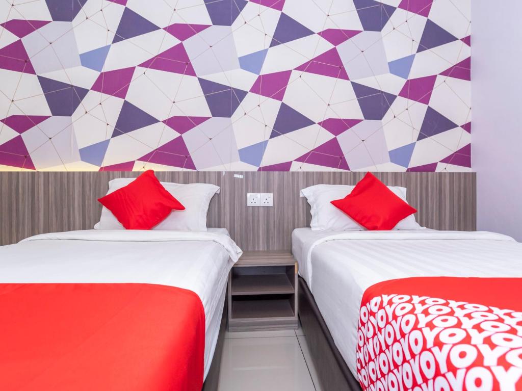 Postel nebo postele na pokoji v ubytování MK Paradise hotel