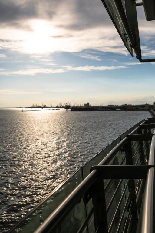 a view of the water from a ferry at Daios Luxury Living in Thessaloniki
