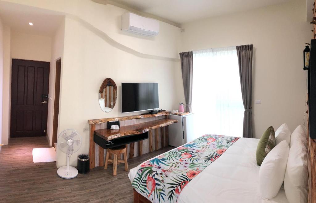 Inn巷文創旅店 Inn siang B&B-墾丁夢幻島 - Sala De Reina Con Balcón
