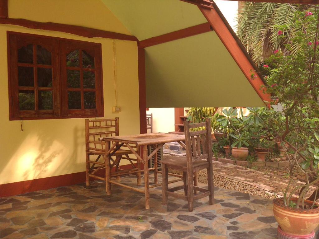 Zahrada ubytování Ban Sabai Sabai Guest House