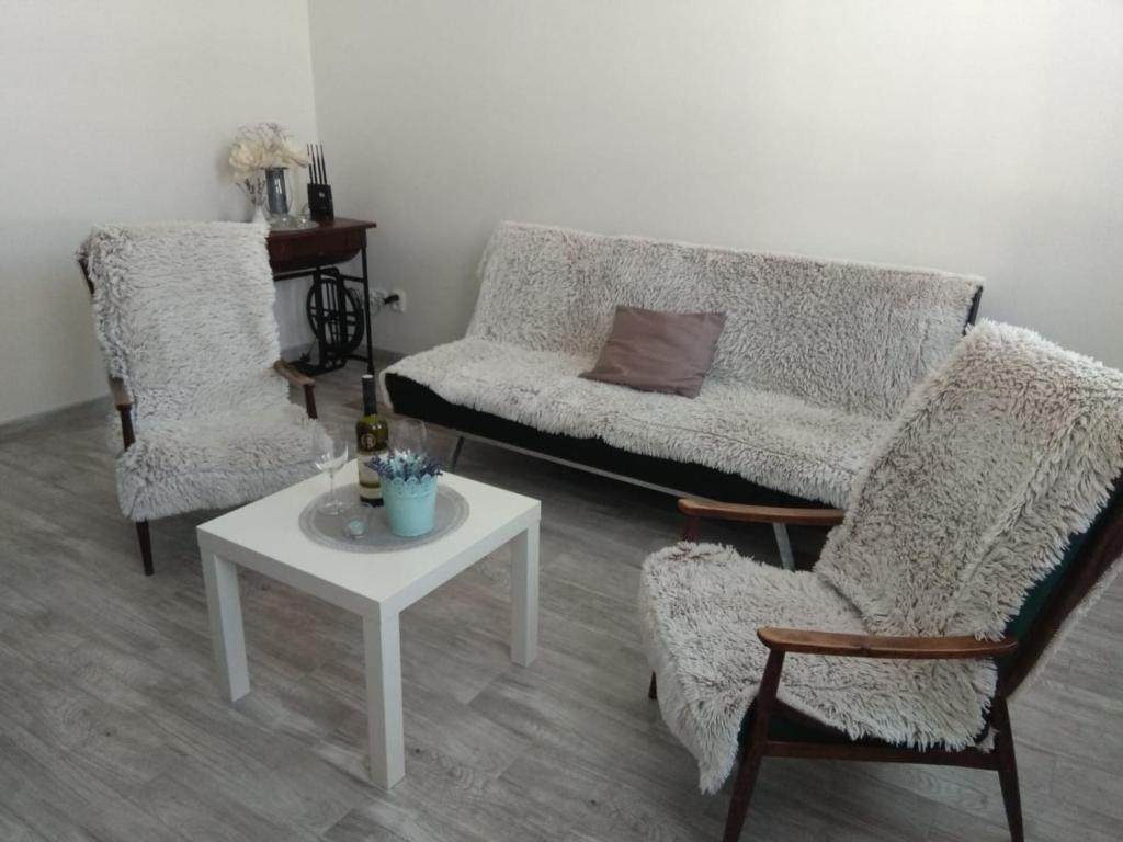 Posezení v ubytování Apartmány U splavu