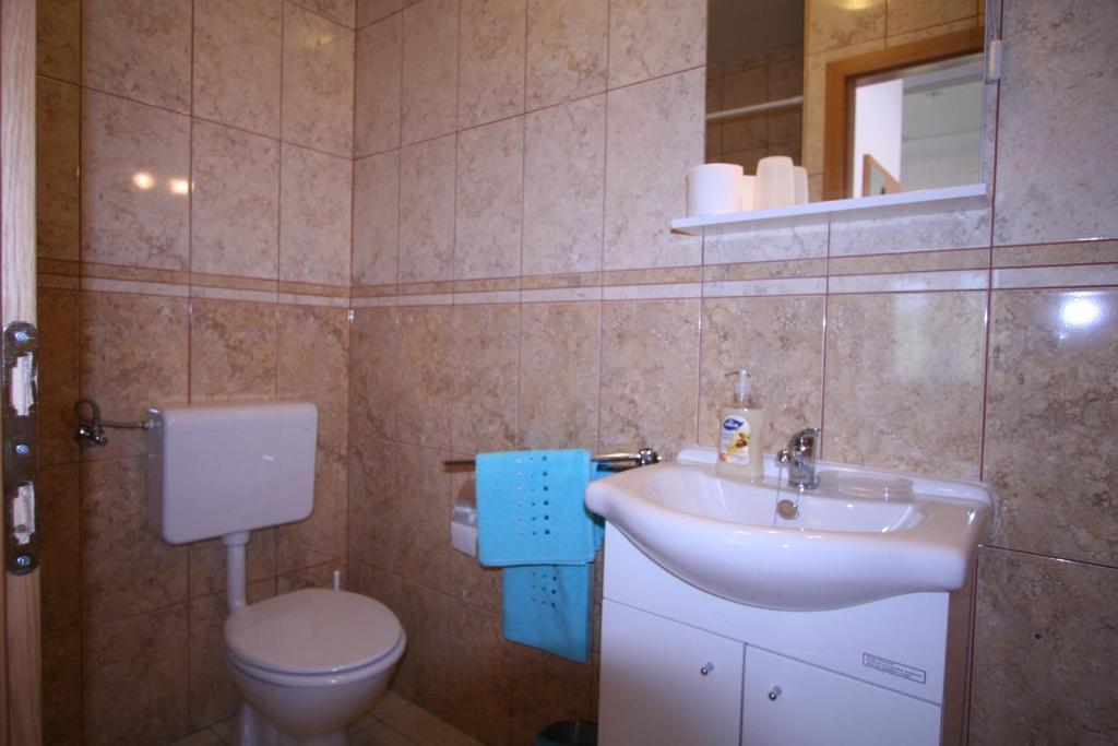 Koupelna v ubytování Villa Roze