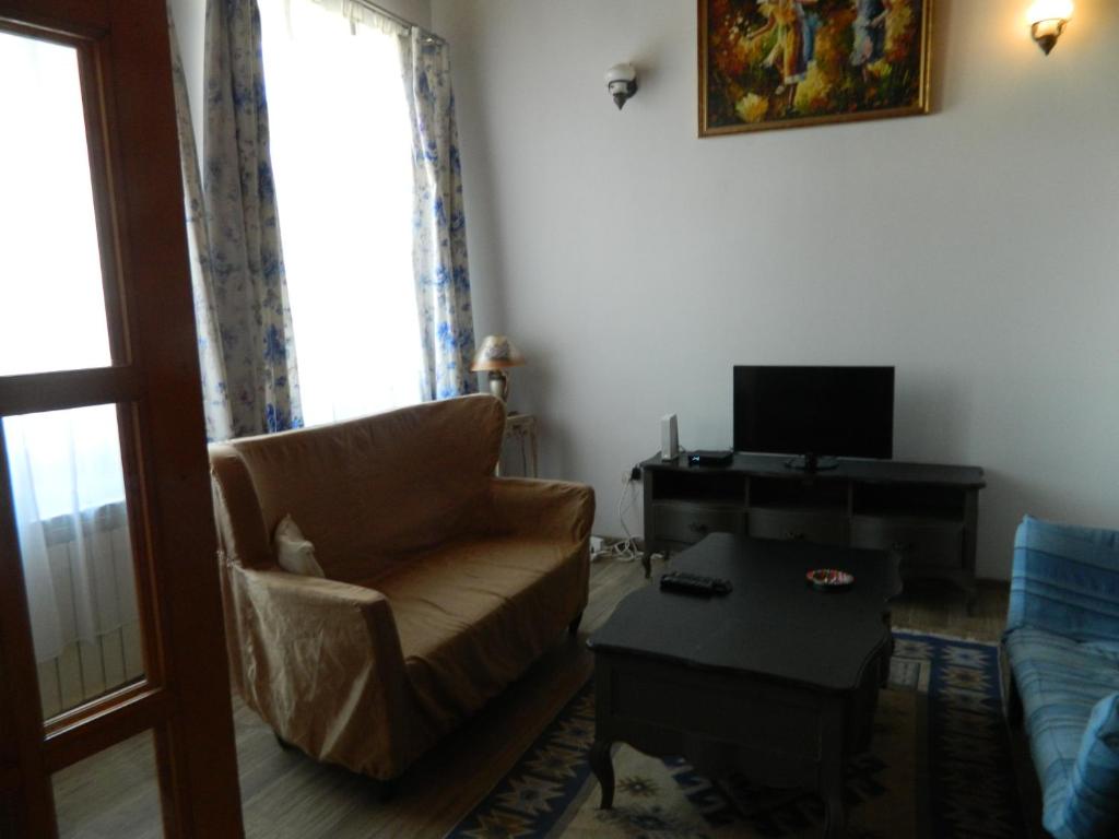 TV a/nebo společenská místnost v ubytování Casa Ligia