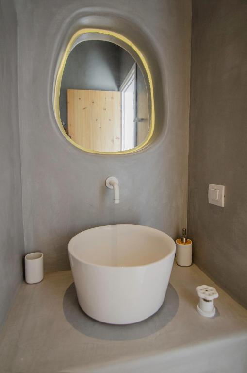 Koupelna v ubytování Yialos Ios Hotel