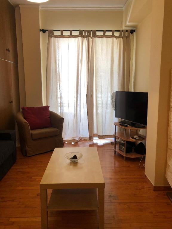 TV a/nebo společenská místnost v ubytování Homely Spacious Studio