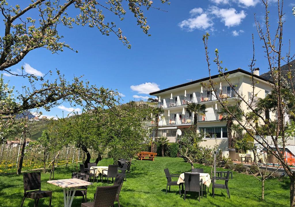 Zahrada ubytování Pension Planta