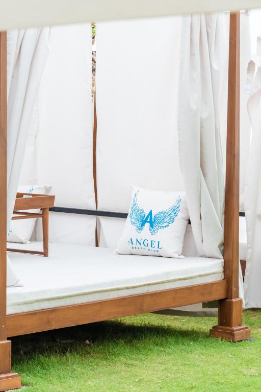 Postel nebo postele na pokoji v ubytování Angel Beach Unawatuna