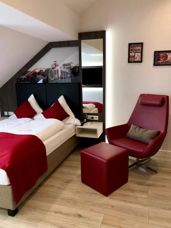 Uma área de estar em Star Apart Hotel Sachsenhausen