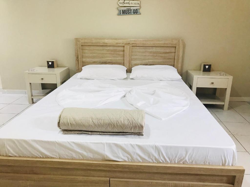 Postel nebo postele na pokoji v ubytování Seaview Apartments