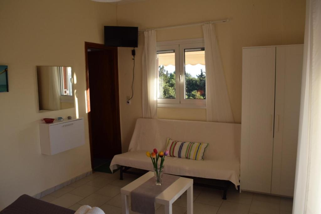Posezení v ubytování GIOTA ROOMS