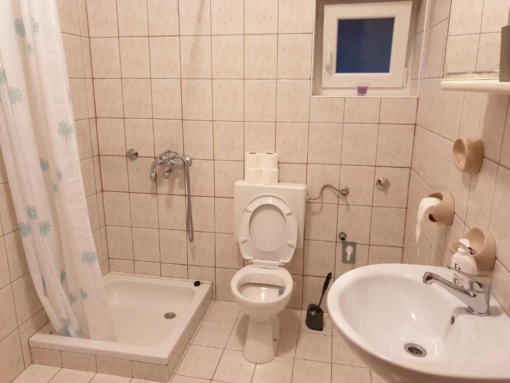 Koupelna v ubytování Apartment Kristina