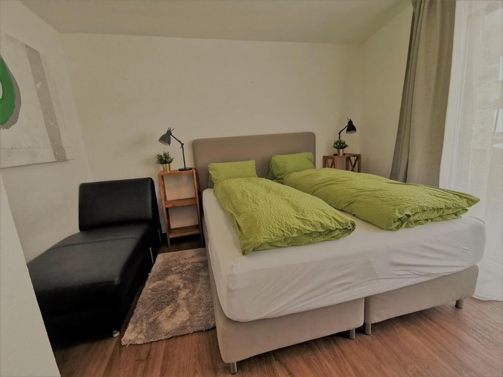 Postel nebo postele na pokoji v ubytování Apartments Steinbock