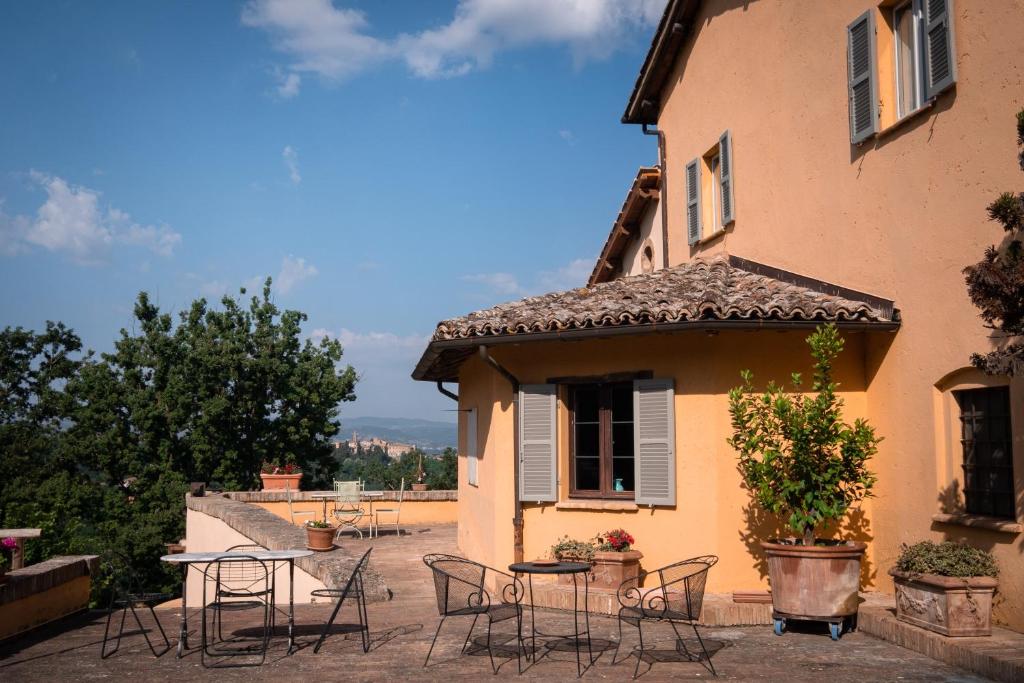 Balkón nebo terasa v ubytování Agriturismo Le Cerque