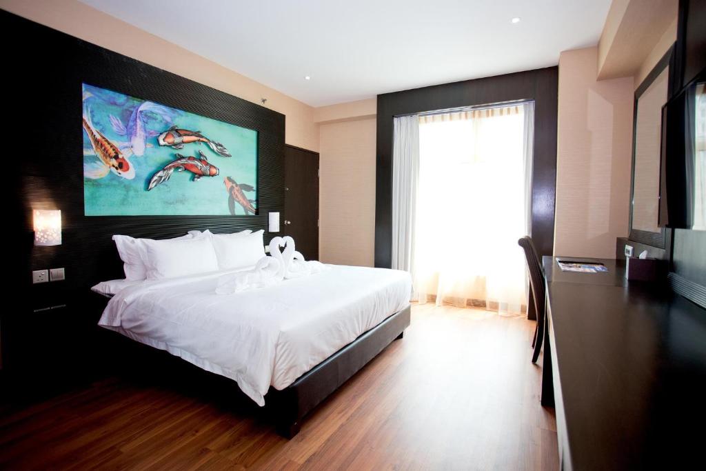 Vouk Hotel Suites, Penang - 带有海景的双室