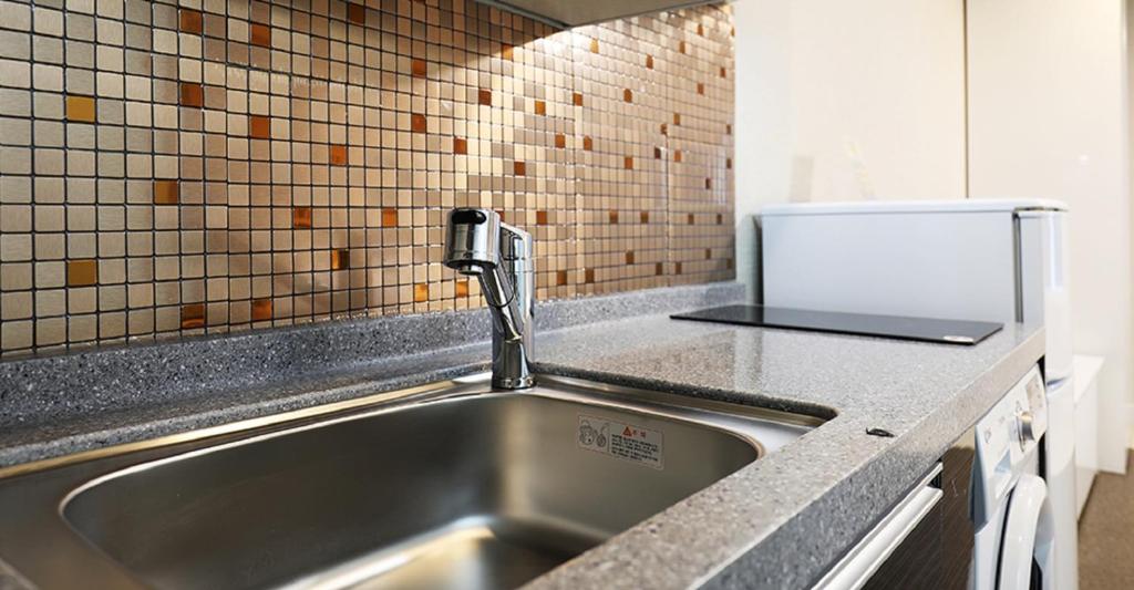 Dapur atau dapur kecil di Hotel Mondavi