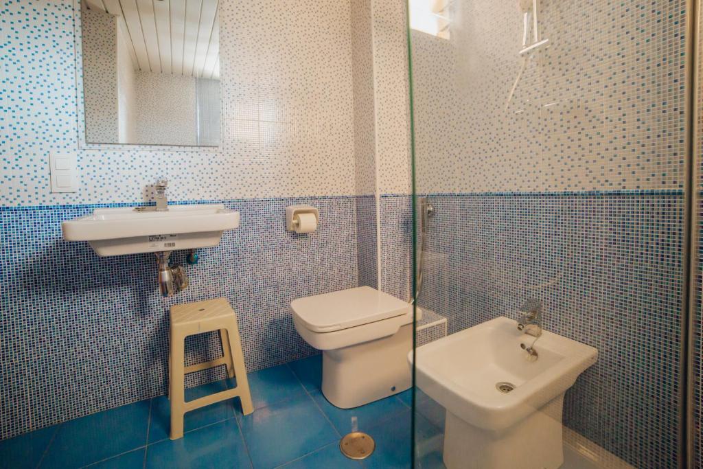 Koupelna v ubytování Apartamentos Palm Court