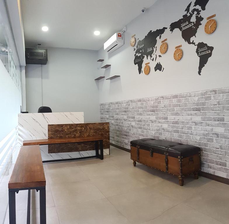 Posezení v ubytování Global Residency