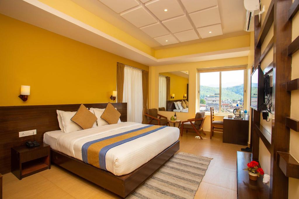 Katil atau katil-katil dalam bilik di Hotel Lake Paradise