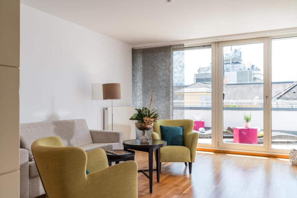 Prostor za sedenje u objektu Hotel Sandwirth