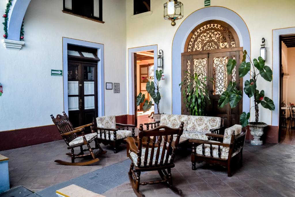 Posezení v ubytování Meson del Alferez Coatepec
