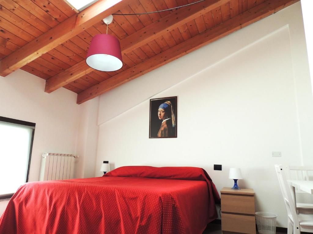 Posteľ alebo postele v izbe v ubytovaní foresteria re artù
