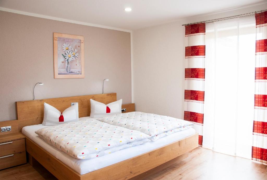 Postel nebo postele na pokoji v ubytování Haus Gunda