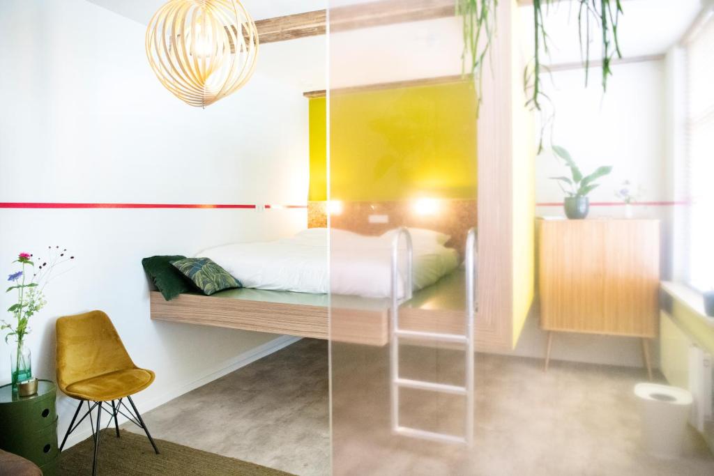 Postel nebo postele na pokoji v ubytování Hotel Bruno