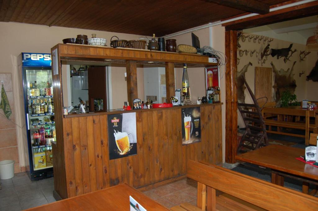 Lounge nebo bar v ubytování Hotel Pudlov