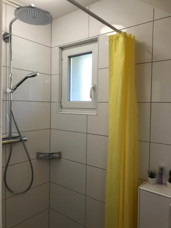 Koupelna v ubytování Am Ufer