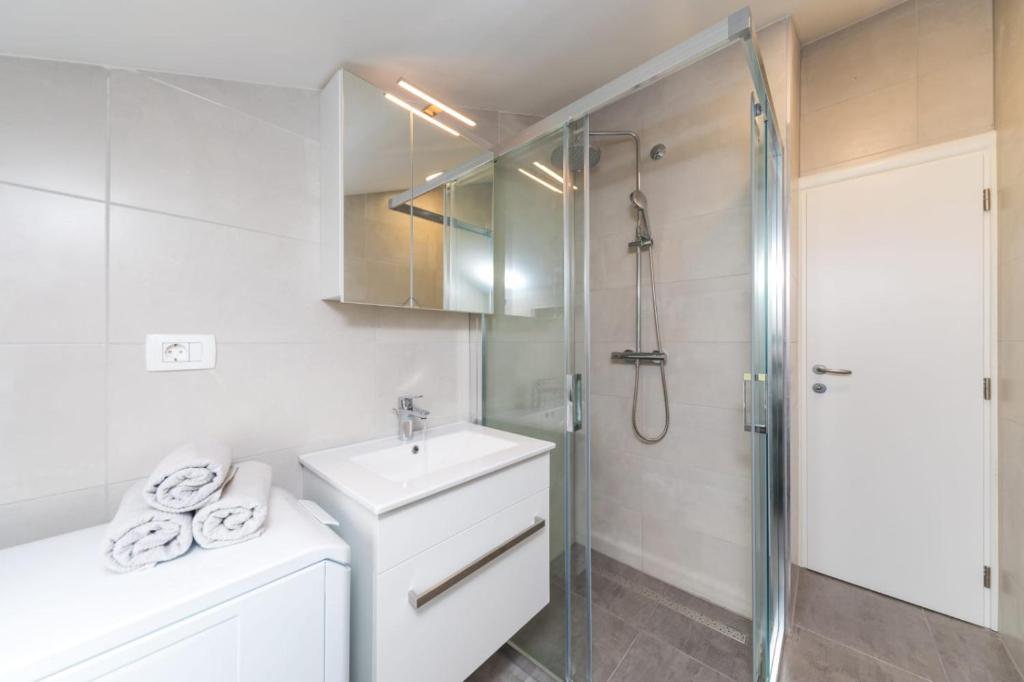 Koupelna v ubytování Sun Apartment Klis