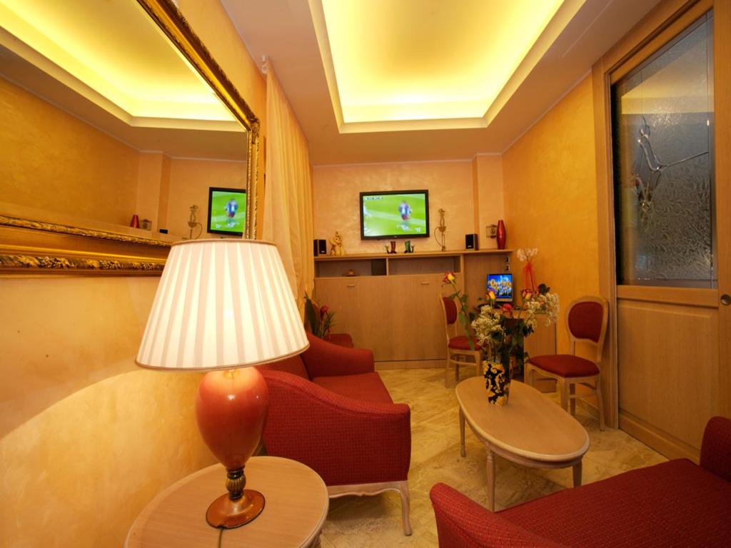 TV a/nebo společenská místnost v ubytování Hotel Boracay
