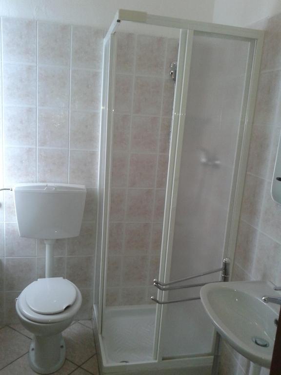 Koupelna v ubytování Agriturismo Ai Piacentini