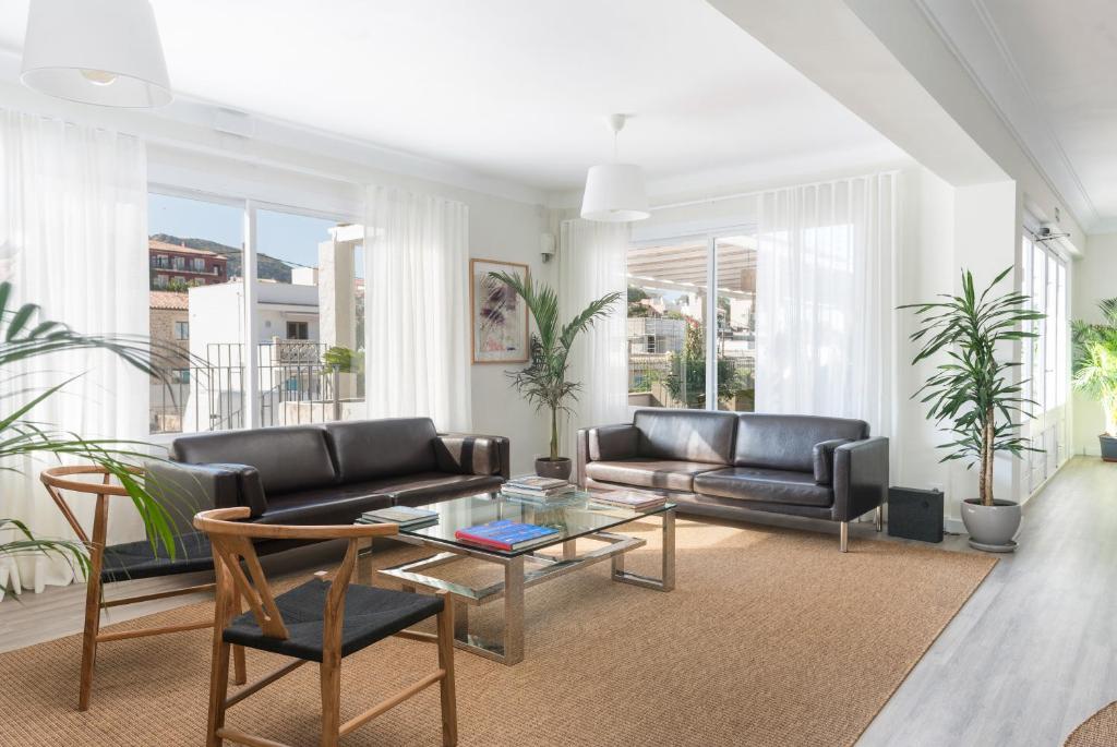 Uma área de estar em Boutique Hotel Oriola