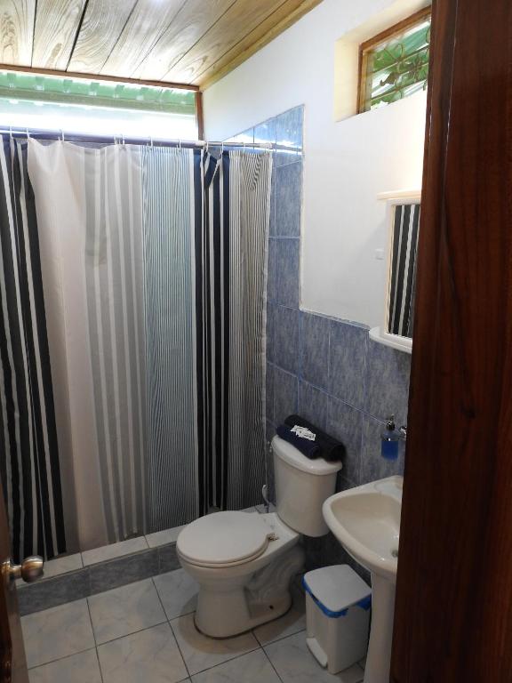Koupelna v ubytování Quinta El Mamey