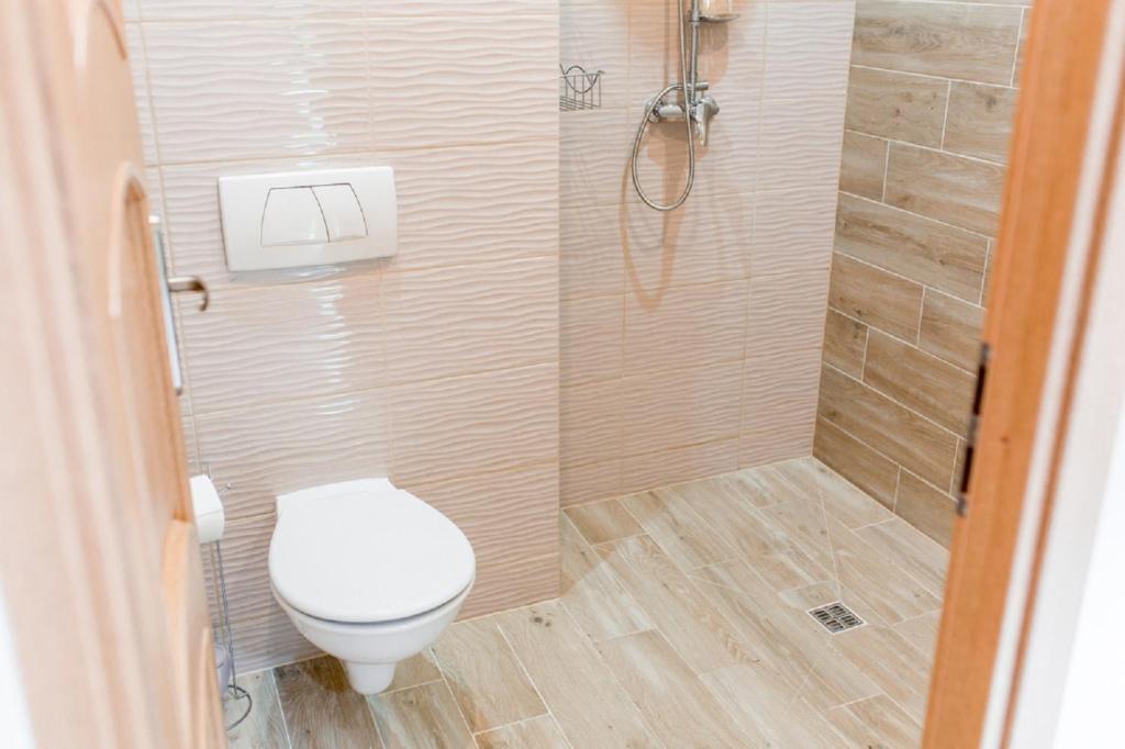 Koupelna v ubytování Apartament przy Kamiennej Chacie