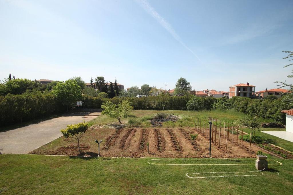 A garden outside Villa Aurora