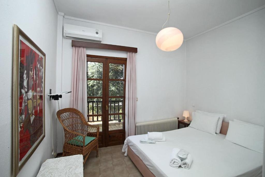A bed or beds in a room at Villa Aurora