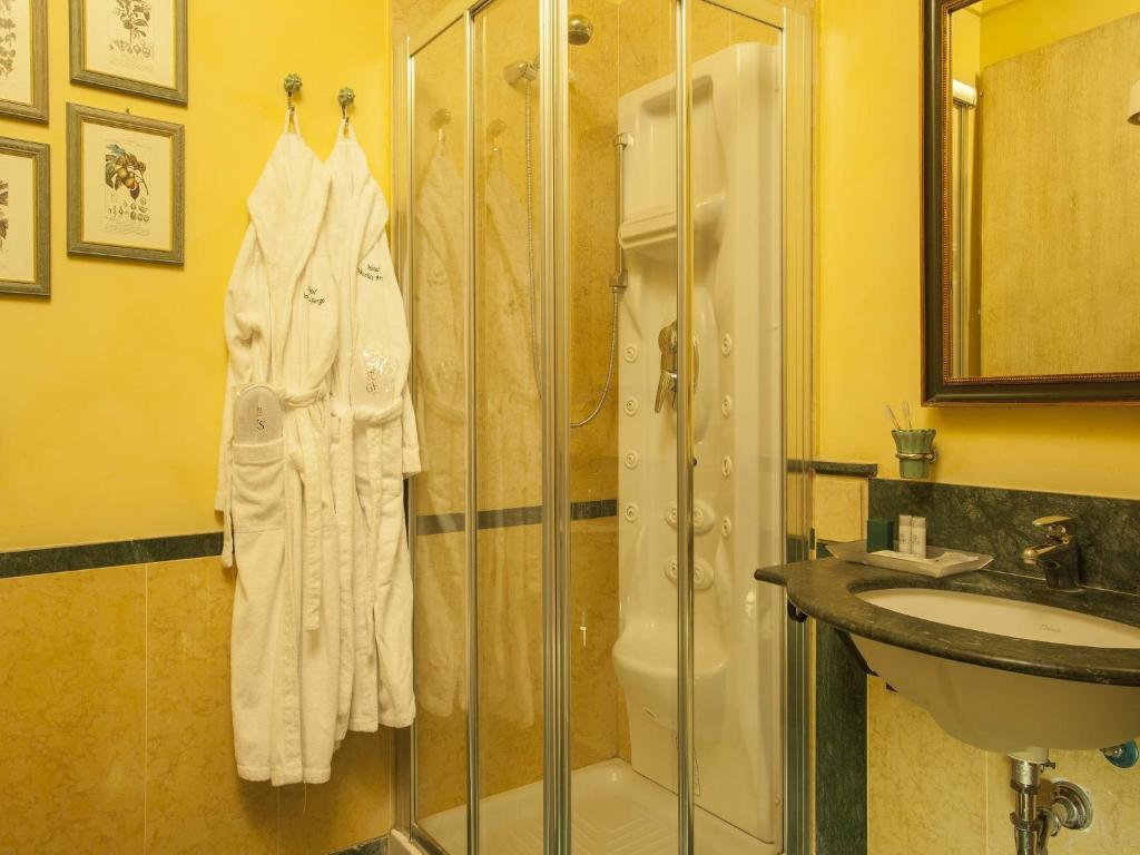 Koupelna v ubytování Hotel Vecchio Borgo