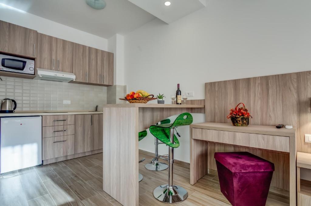 Kuchyň nebo kuchyňský kout v ubytování Adriatik Lux Apartments