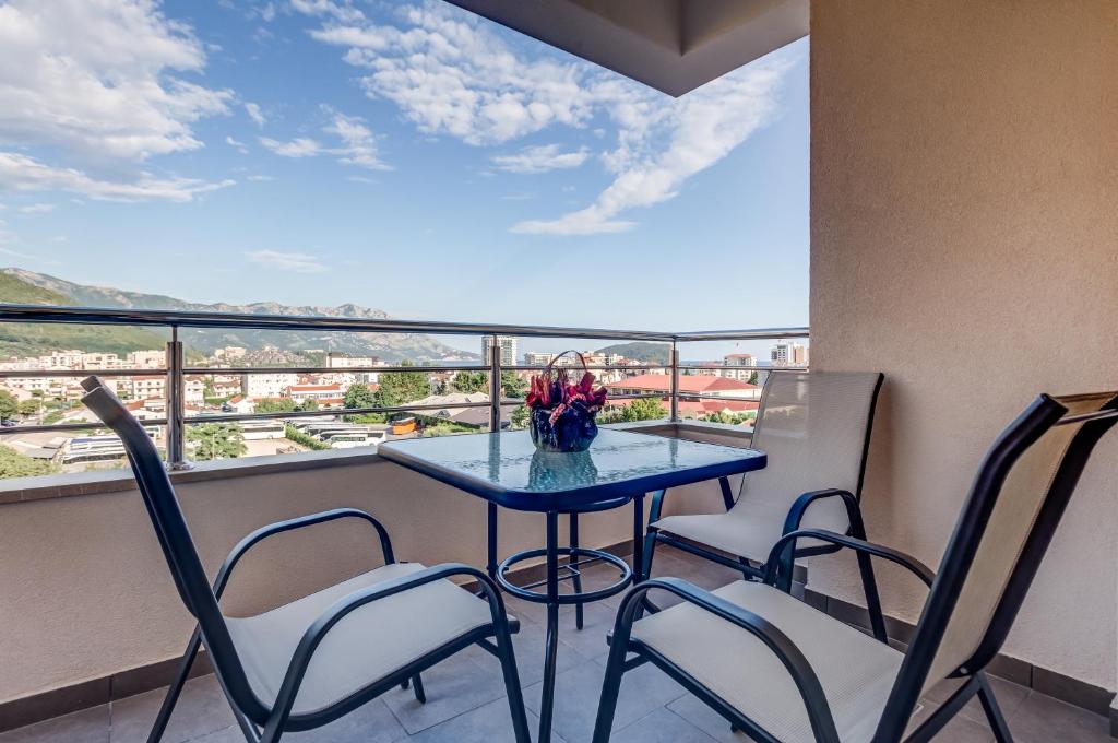 Balkón nebo terasa v ubytování Adriatik Lux Apartments