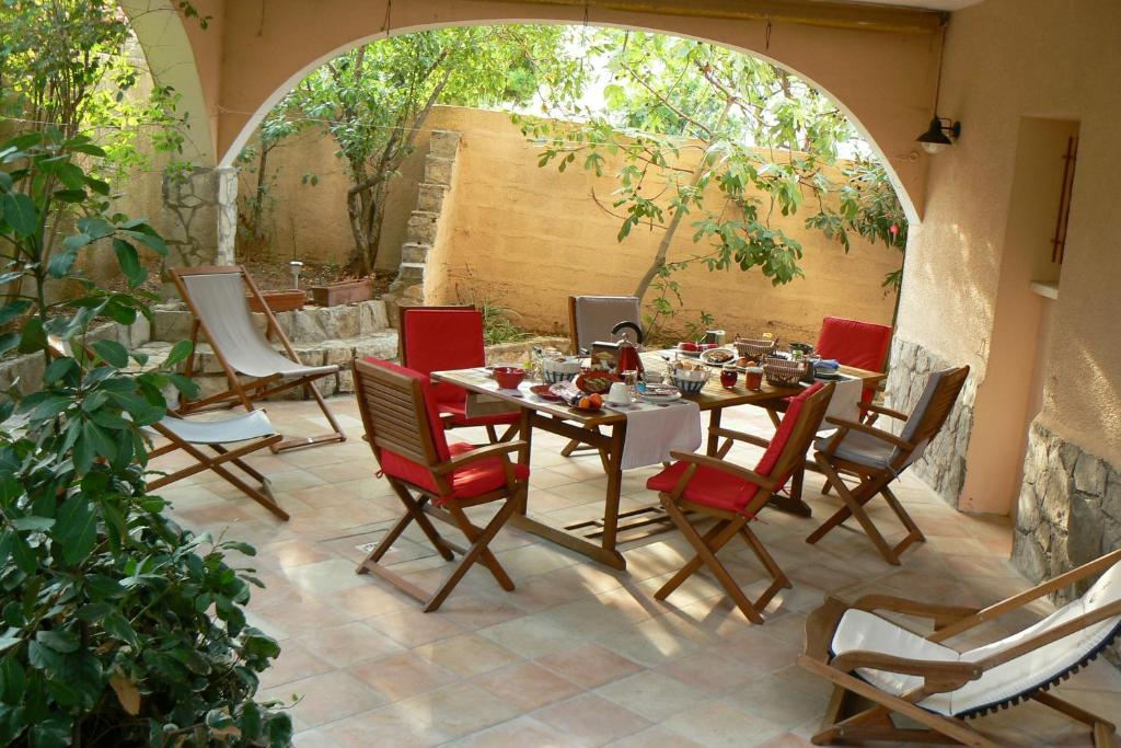 Patio nebo venkovní prostory v ubytování L' Escale Tranquille