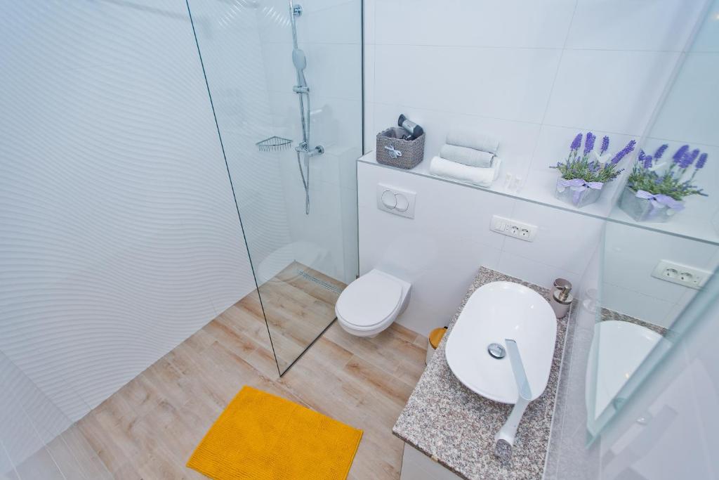 Koupelna v ubytování Apartments Juric
