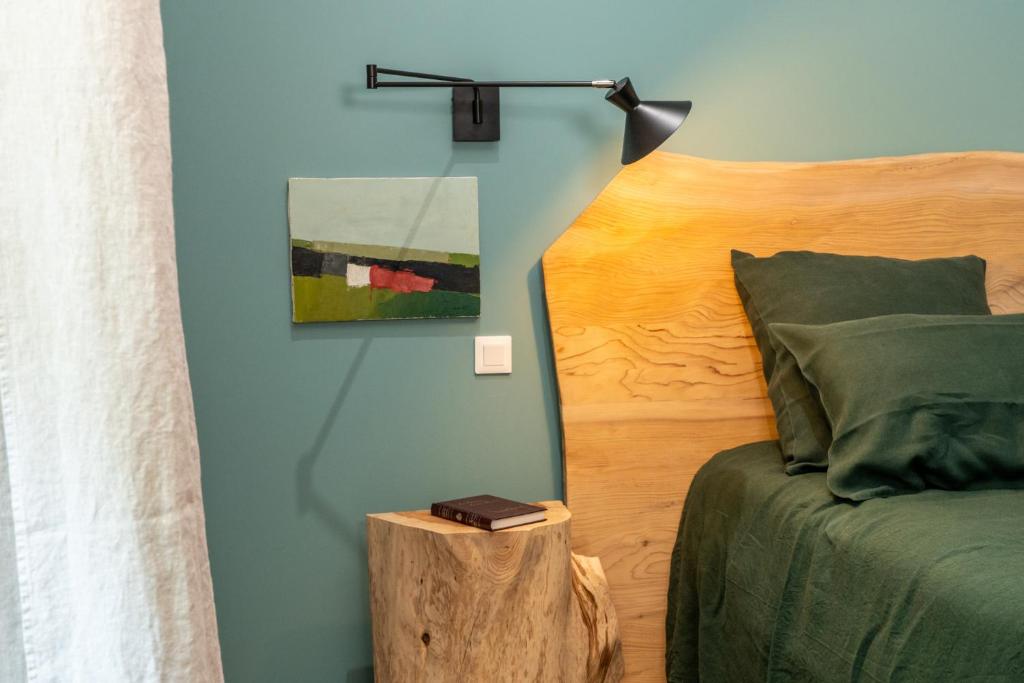 Postel nebo postele na pokoji v ubytování Le Clos d'Abrigeon