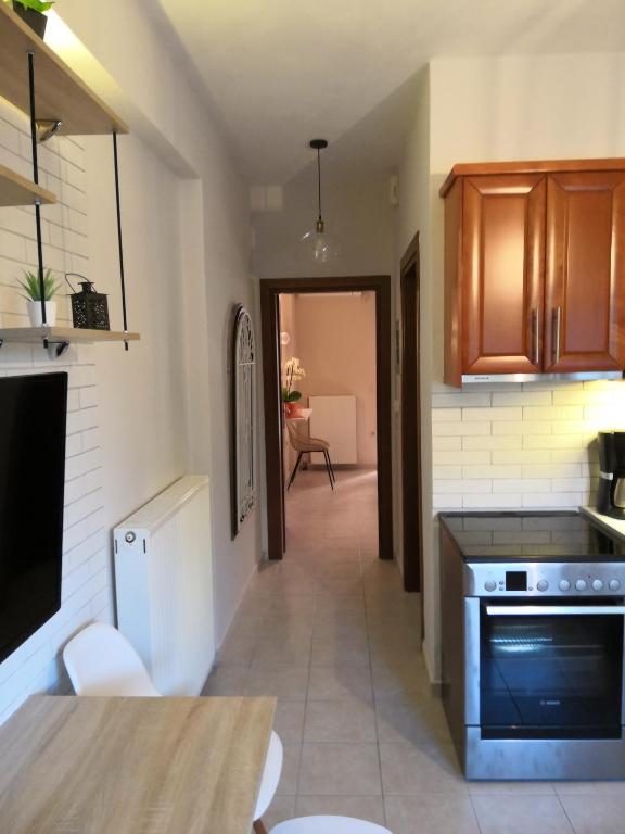 A kitchen or kitchenette at Martha's Apartment